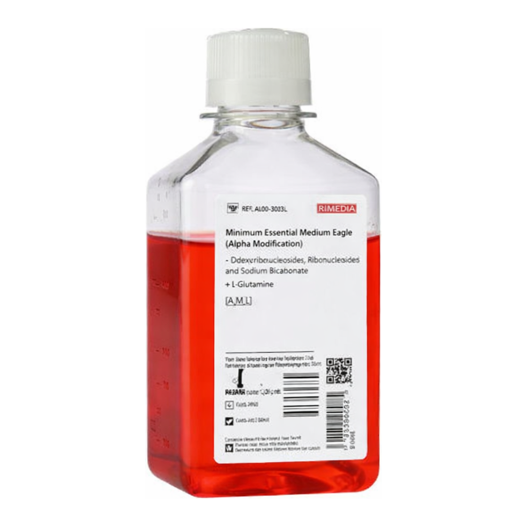 Himedia Minimum Essential Medium Eagle (Alpha Modification) w/ L-Glutamine and Sodium bicarbonate w/o Deoxyribonucleosides and Ribonucleosides