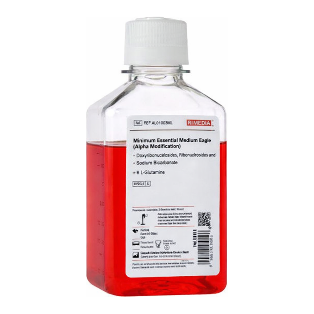 Himedia Minimum Essential Medium Eagle (Alpha Modification) w/ Deoxyribonucleoside, Ribonucleoside, L-Glutamine and Sodium bicarbonate