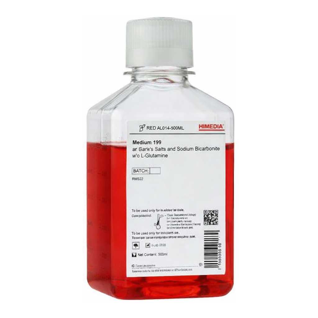 Himedia Medium 199 w/ Earle’s Salts and Sodium bicarbonate w/o L-Glutamine