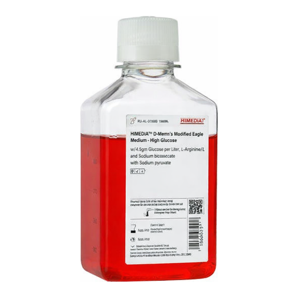 Himedia HiGlutaXL Dulbecco’s Modified Eagle Medium, High Glucose w/ L-Alanyl-L-Glutamine, Sodium pyruvate and Sodium bicarbonate