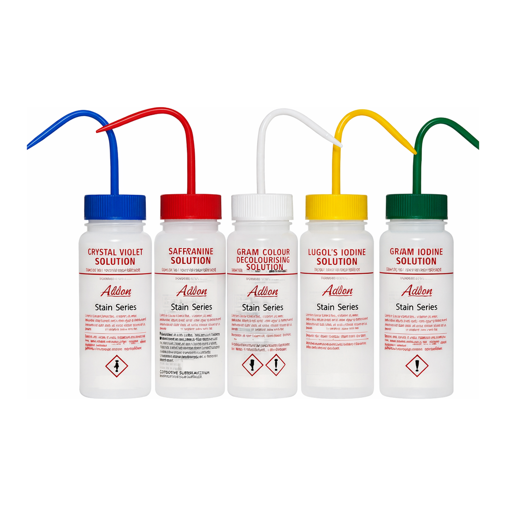 Merck AzlonÂ Gram Stain Wash Bottles with Driplok vapor venting
