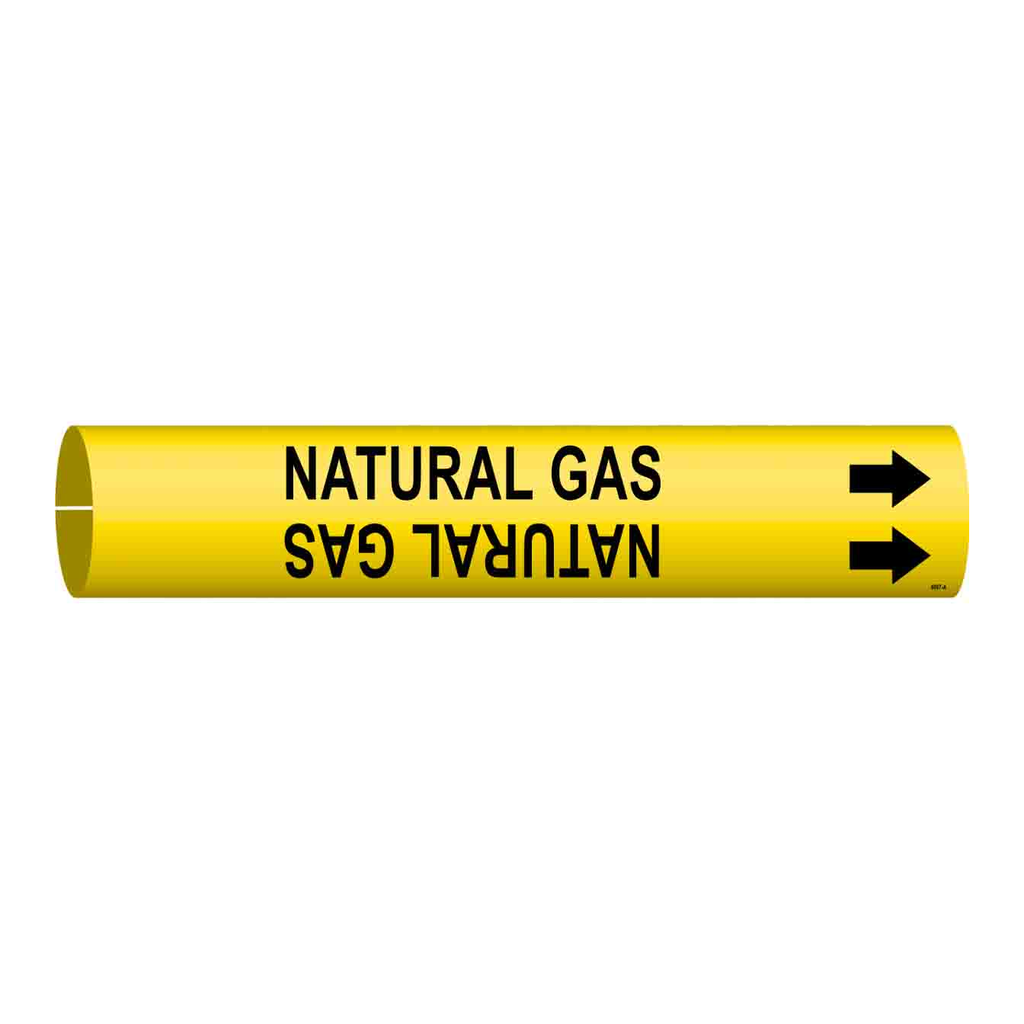Brady NATURAL GAS Snap-On Pipe Marker