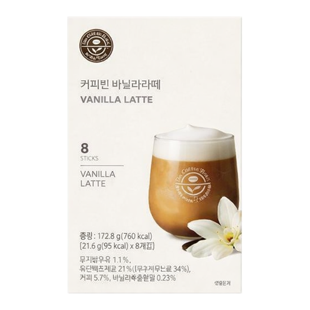 OFFICENEX 커피빈 바닐라 라떼(21.6g*8T)