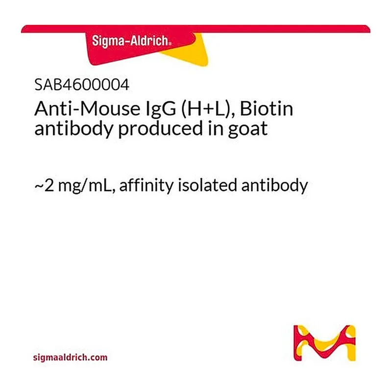 Merck Anti-Mouse IgG (H+L), Biotin antibody produced in goat