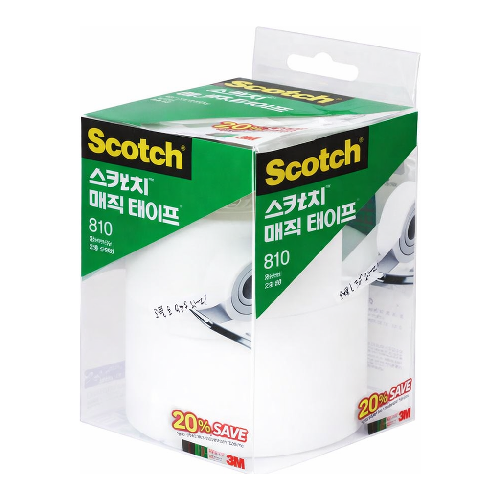 OFFICENEX 3M 스카치 매직테이프 리필 810R-6 세이빙팩20%(18mmX32m 6개입)