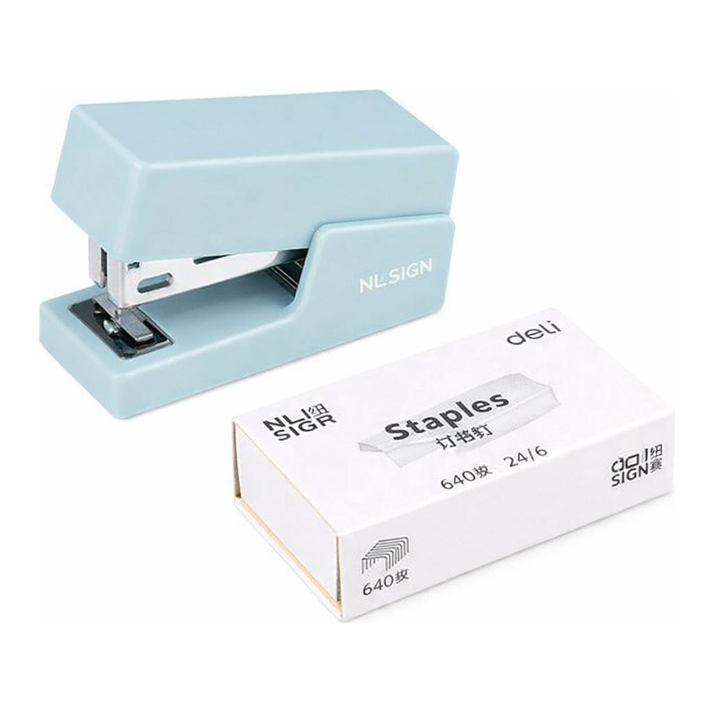 OFFICENEX 누사인 미니 스테이플러 NS083BL 블루(63*28*42mm)