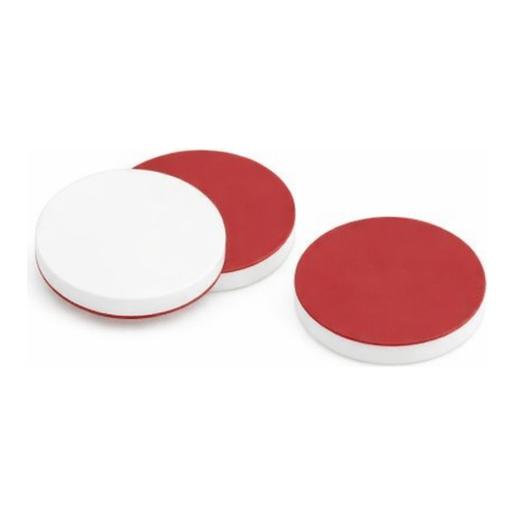 Restek Vial Cap, Septa, 8mm Red PTFE/Silicone Pack of 1000