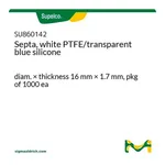 Merck Septa, white PTFE/transparent blue silicone
