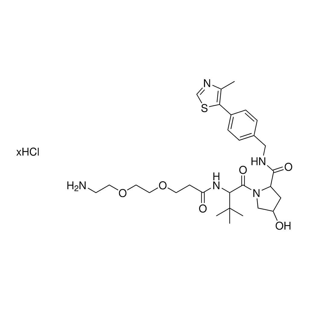 Merck L-Prolinamide, N-[3-[2-(2-aminoethoxy)ethoxy]-1-oxopropyl]-3-methyl-L-valyl-4-hydroxy-N-[[4-(4-methyl-5-thiazolyl)phenyl]methyl]-, (4R)- HCl