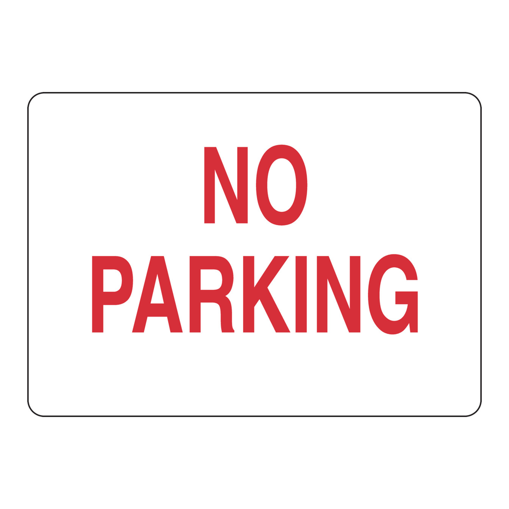 Brady No Parking Sign