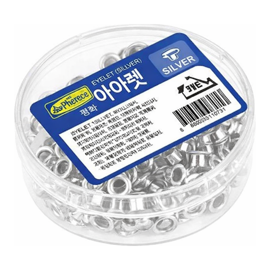 OFFICENEX 피스코리아 아이렛펀치침 실버(Φ70x28mm, CASE)