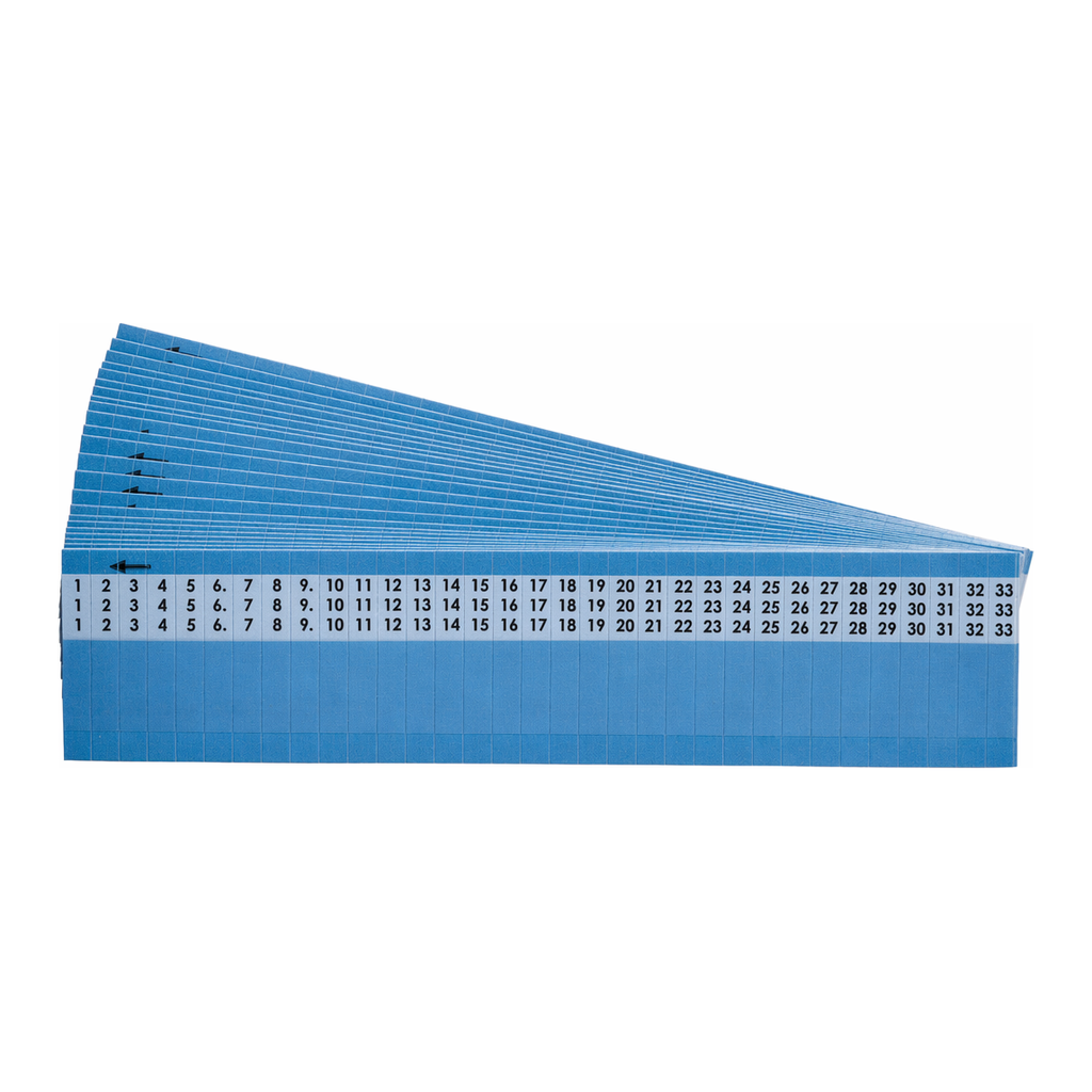 Brady Self-laminating Consecutive Numbers Wire Markers