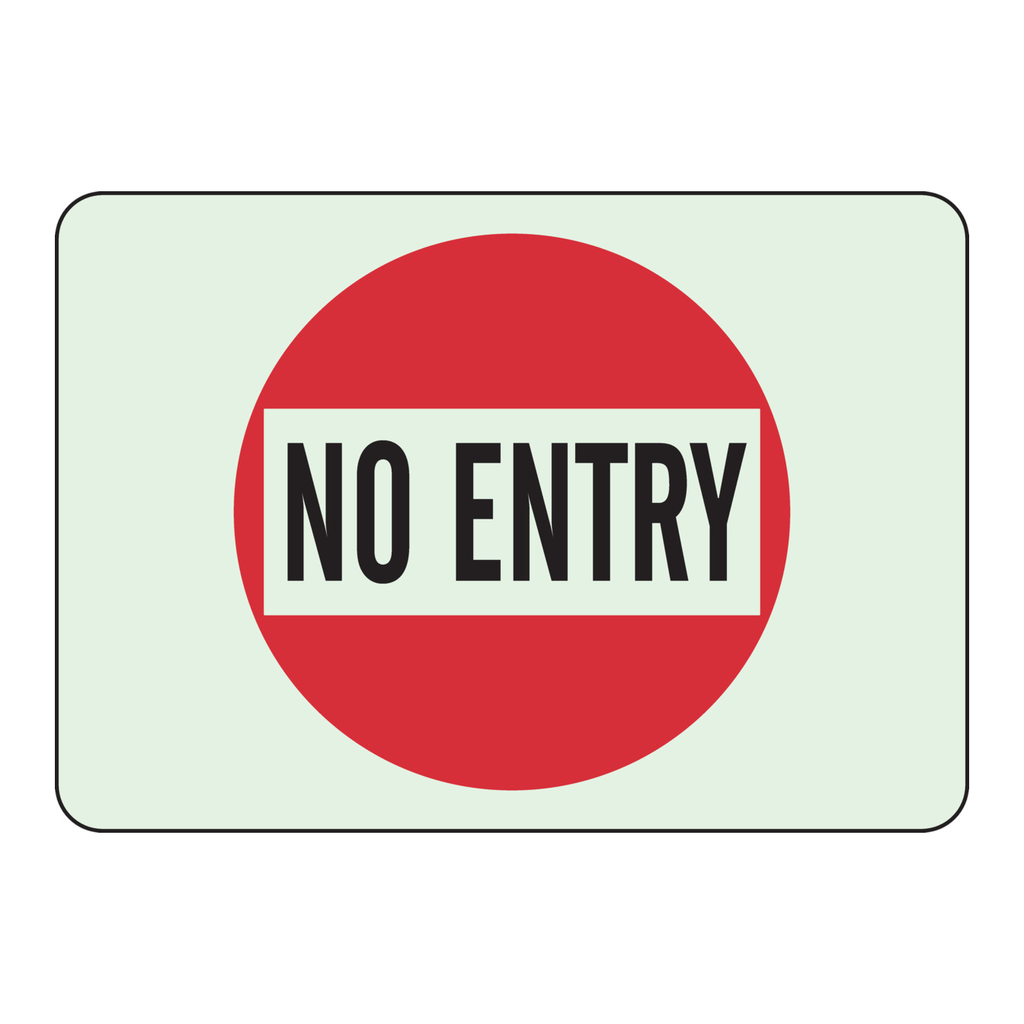 Brady BradyGlo No Entry Sign