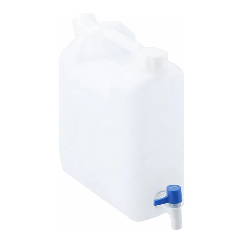 AS ONE Carboy with Lever Cock (Flat Square, 2 Ports), 레버콕 하구병(평각관, 2구)