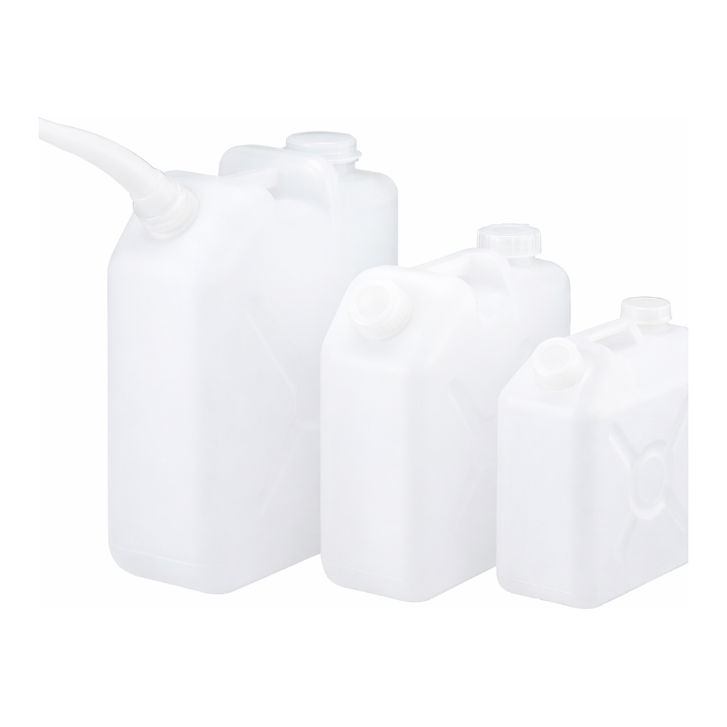 AS ONE Square Bottle with Nozzle HDPE, 각형병(노즐부착)(HDPE제)