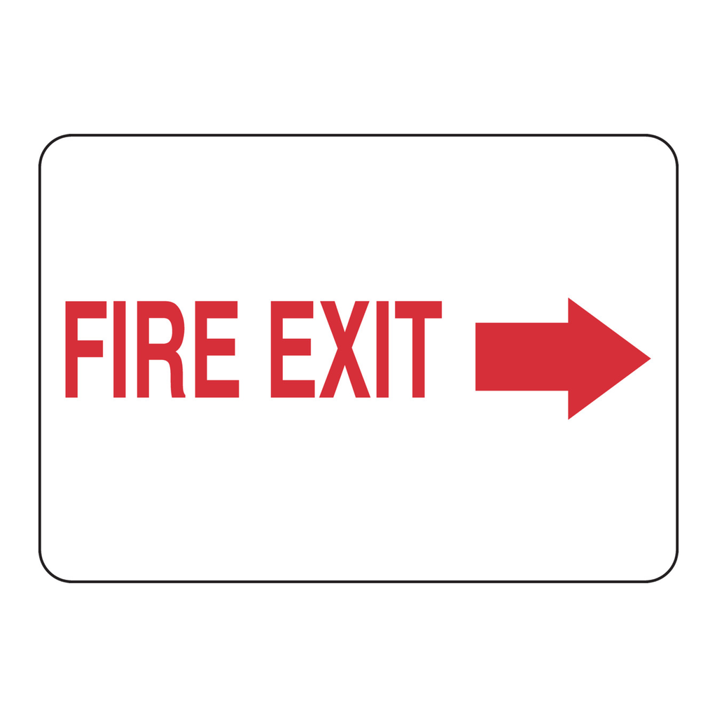 Brady Fire Exit Sign