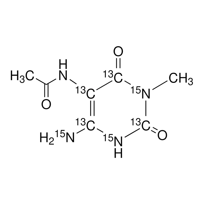 Merck 5-Acetylamino-6-amino-3-methyluracil-(ring-13C4,15N2, amino-15N)