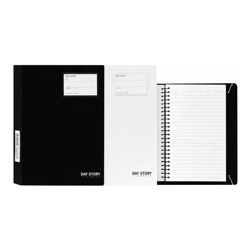 OFFICENEX 데이스토리 포켓26공화일노트 블랙(220x278x26mm)