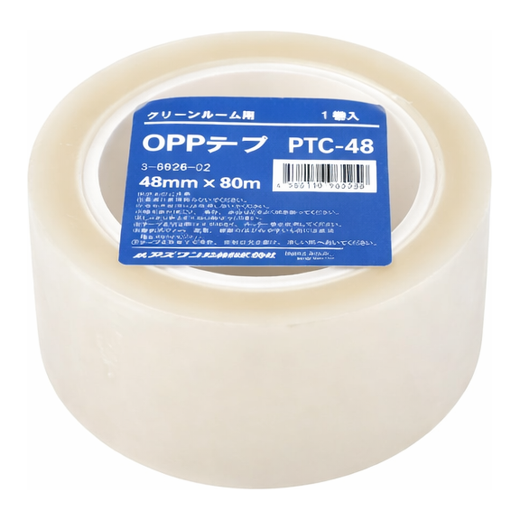AS ONE OPP Tape (For Use in Clean Room) 48mm x 80m 1 Piece
