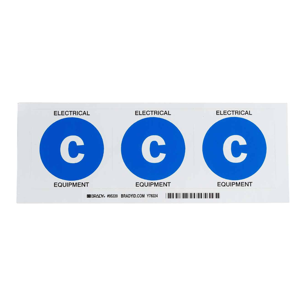 Brady C: ELECTRICAL EQUIPMENT Labels