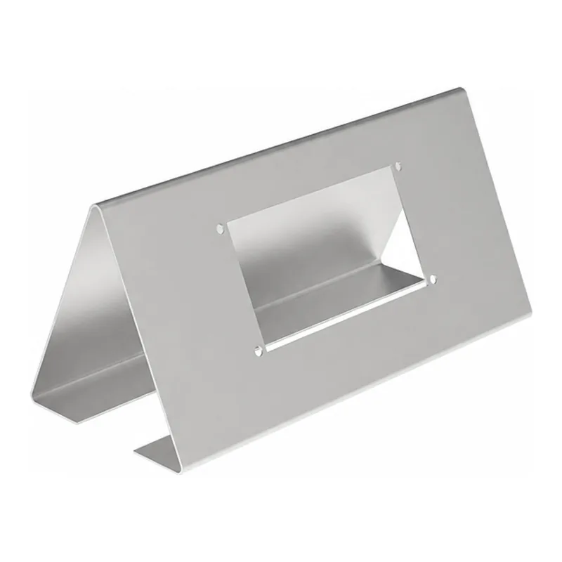 Built-in signal box display, brushed stainless steel, wall thickness: 2 mm