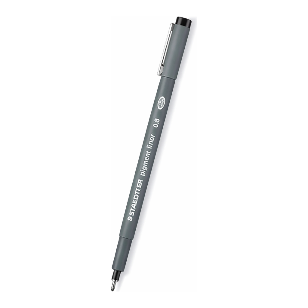 OFFICENEX 스테들러 308-08-9 피그먼트라이너(흑색/0.8mm)