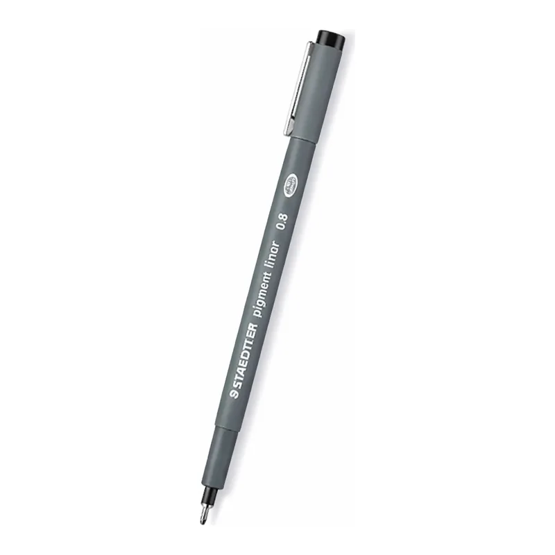 OFFICENEX 스테들러 308-08-9 피그먼트라이너(흑색/0.8mm)