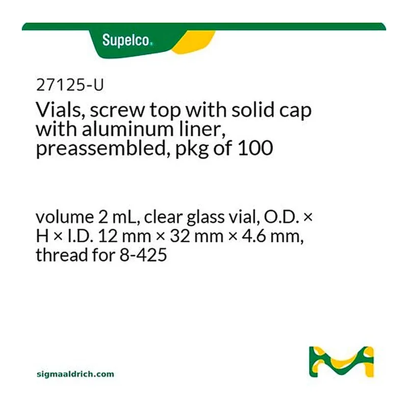 Merck PK100 2ML CLEAR VIAL