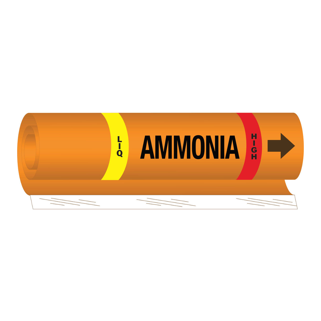 Brady LIQ AMMONIA HIGH Pipe Marker