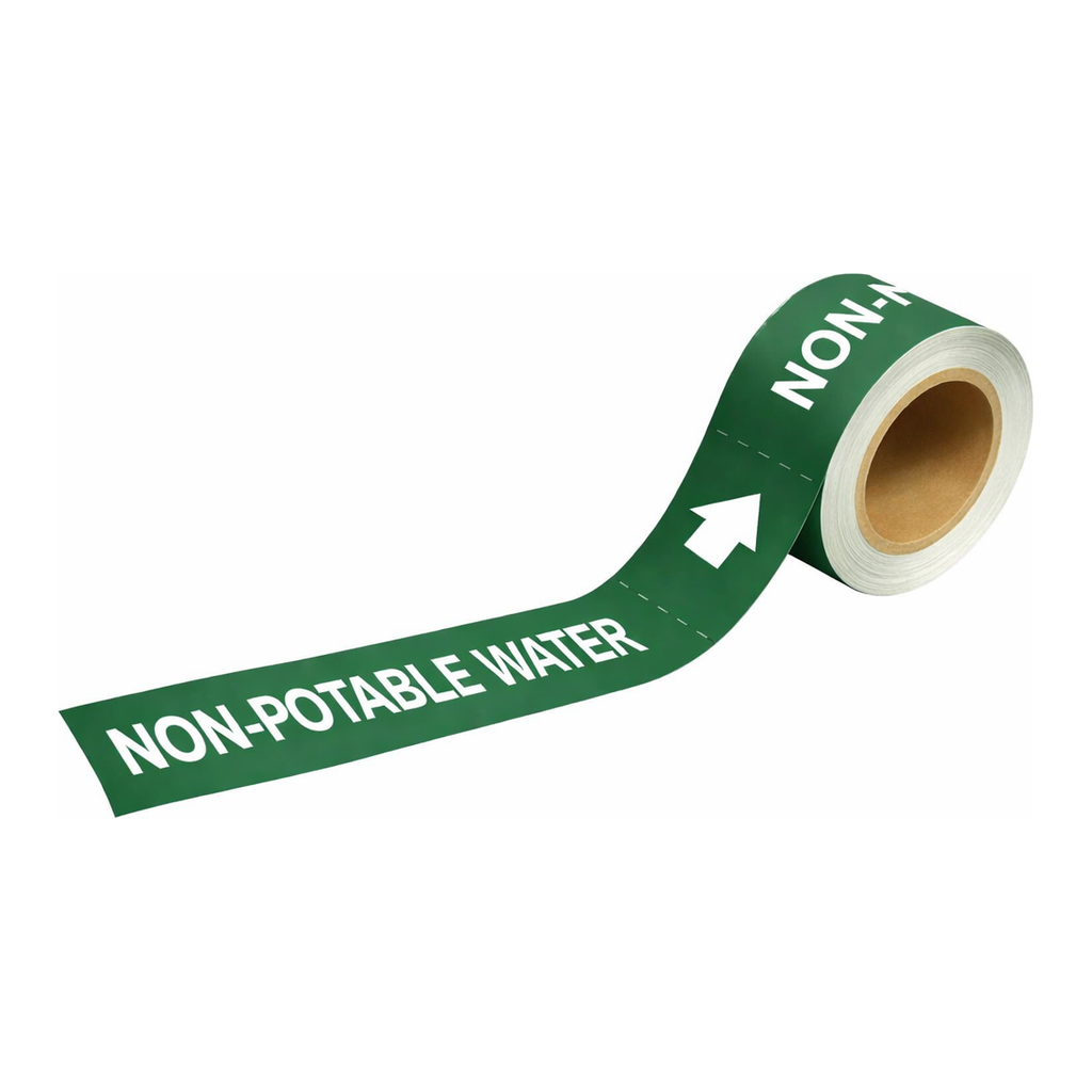 Brady NON-POTABLE WATER Pipe Markers-To-Go