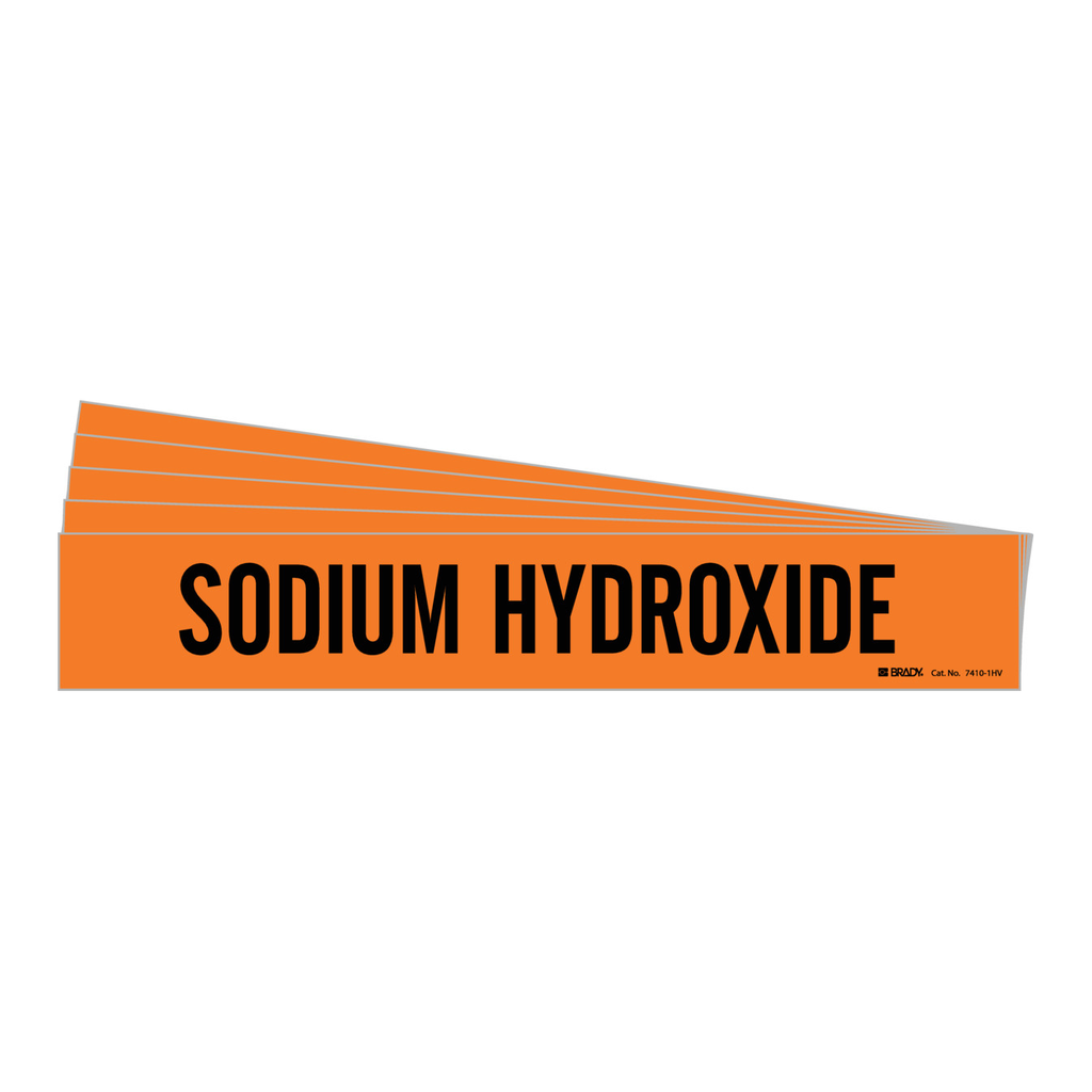 Brady SODIUM HYDROXIDE Pipe Marker