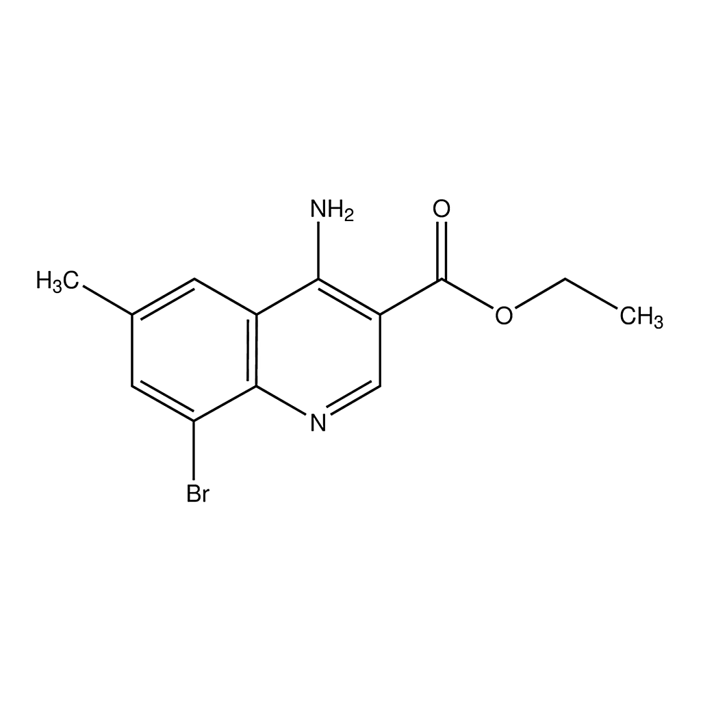Merck 4-Amino-8-bromo-6-methylquinoline-3-carboxylic acid ethyl ester