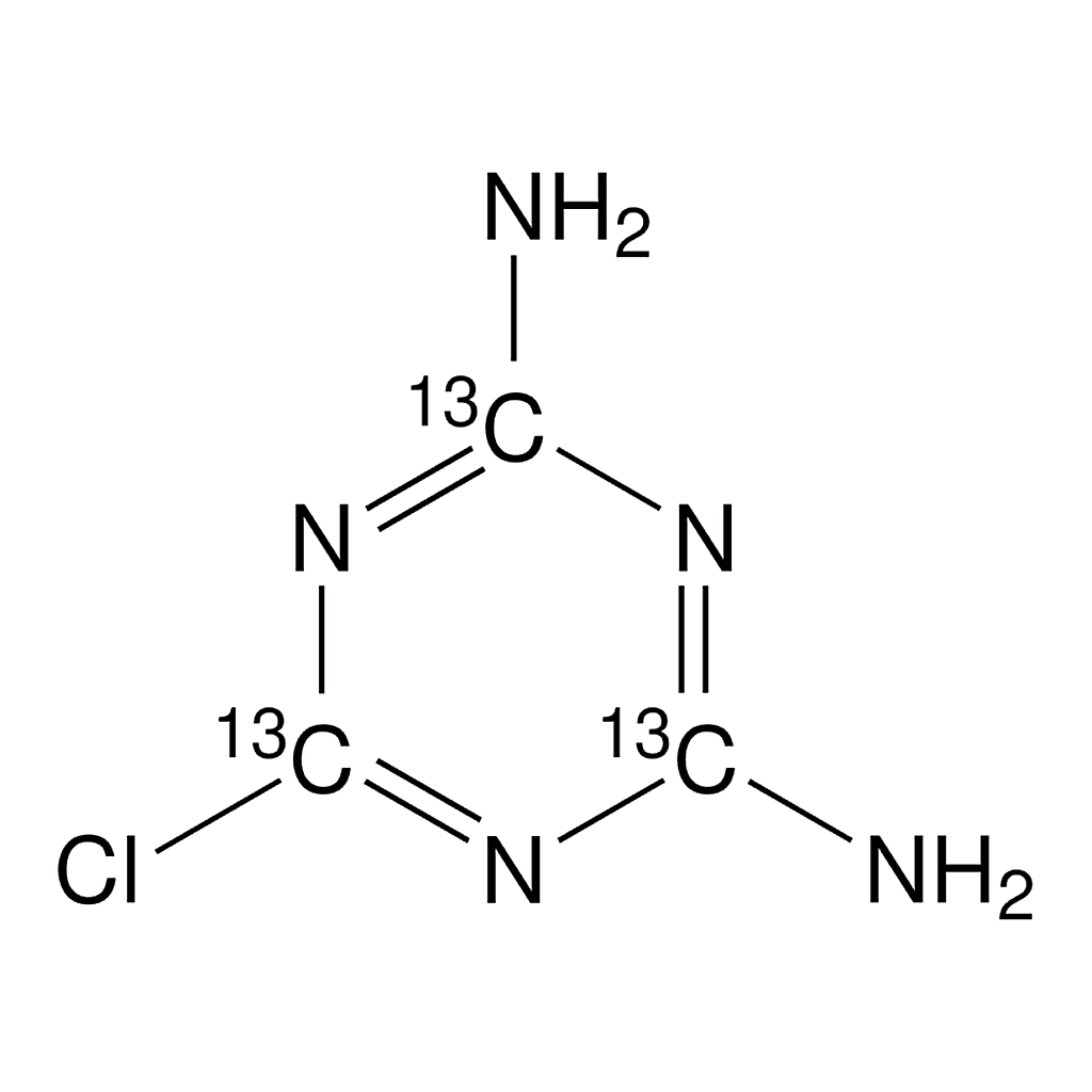 Merck 6-Chloro-2,4-diamino-1,3,5-triazine-13C3