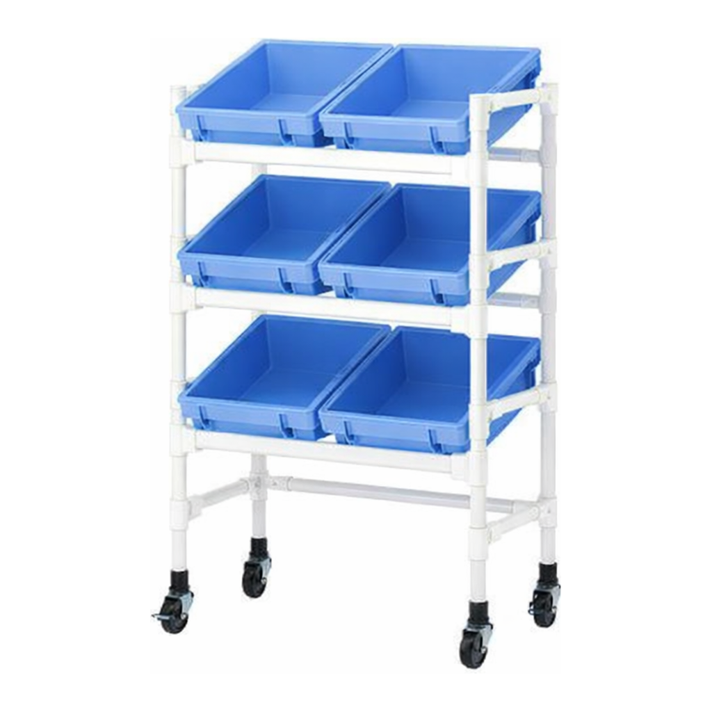 AS ONE Polytainer Cart(Antibacterial And Fungicidal FS CREFORM® neo), 폴리테이너 카트(항균·곰팡이 방지 FS 크레폼® 네오)