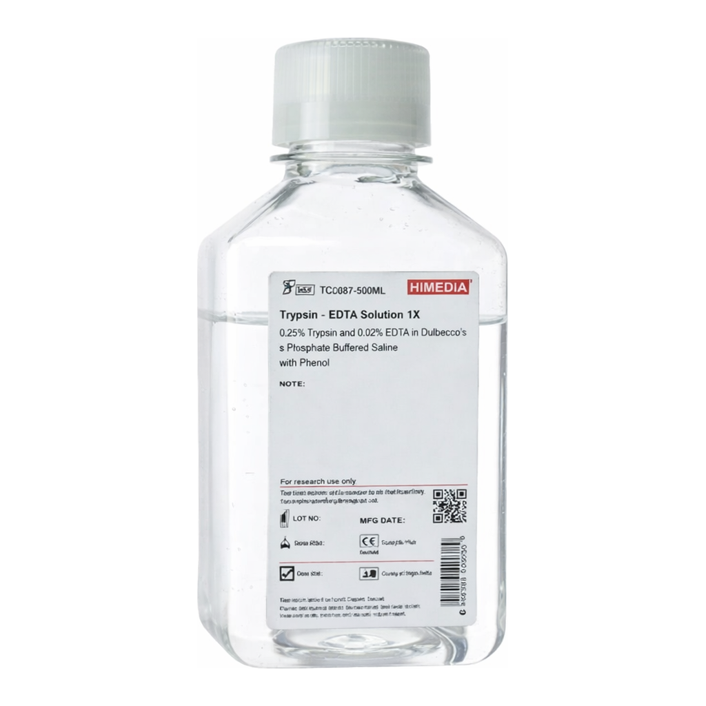 Himedia Trypsin-EDTA Solution 10X w/ 2.5% Trypsin (1:250), 0.2% EDTA in 0.85% normal saline w/o Phenol red