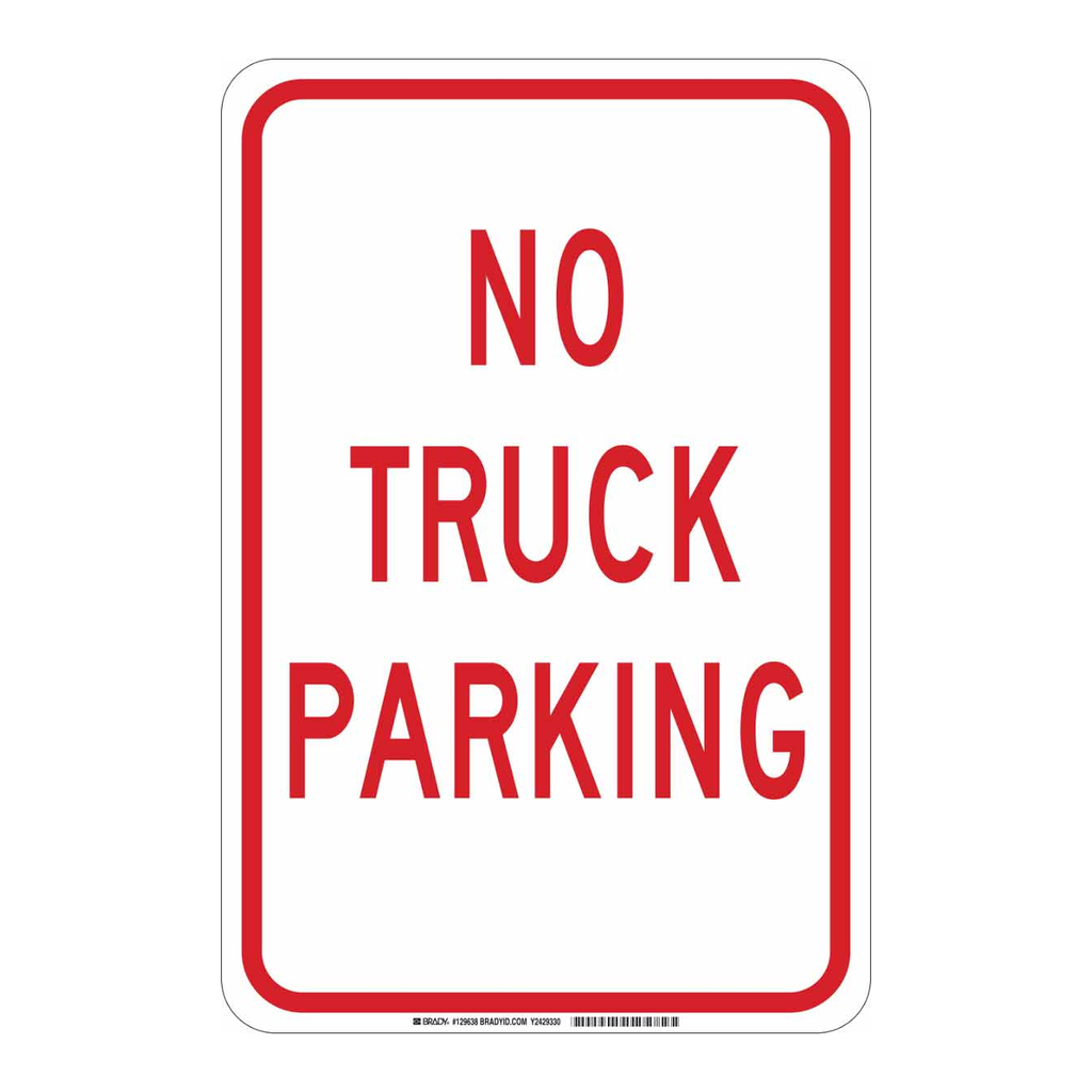 Brady No Truck Parking Sign