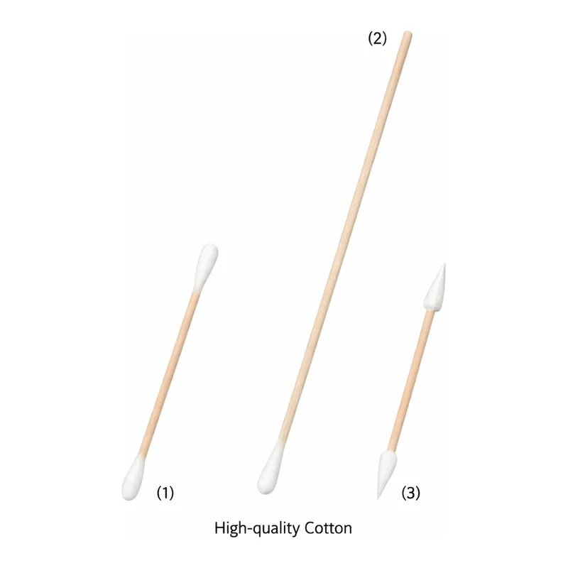 Daihan Science High-quality Cotton/Rayon Swab, Length 75 & 150mm<br>With Wood-Handle, High-qual