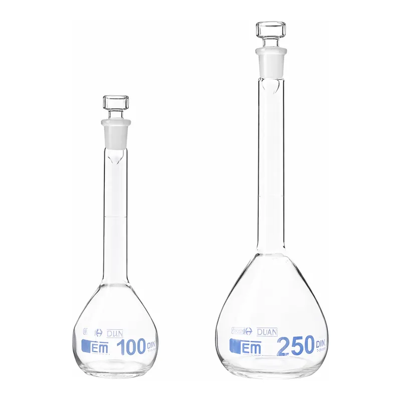 AS ONE EM EURO Volumetric Flask (with Stopper) Glass, EM 유로 메스플라스크(스토퍼 부속)