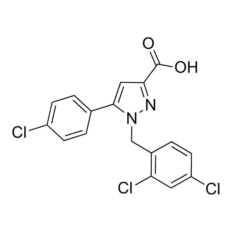 Merck 1-(2,4-Dichlorobenzyl)-5-(4-chlorophenyl)-1H-pyrazole-3-carboxylic acid