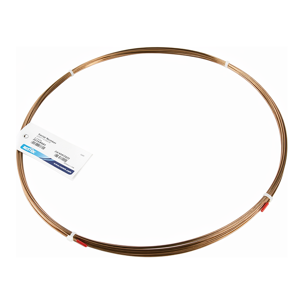 Restek Tubing, Sulfinert, 304SS Welded/Drawn Tubing .085inID x 1/8in OD Sulfinert 0.020in Thick W