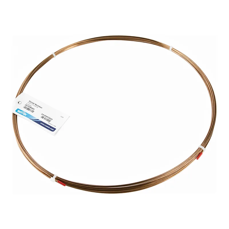 Restek Tubing, Sulfinert, 304SS Welded/Drawn Tubing .085inID x 1/8in OD Sulfinert 0.020in Thick W