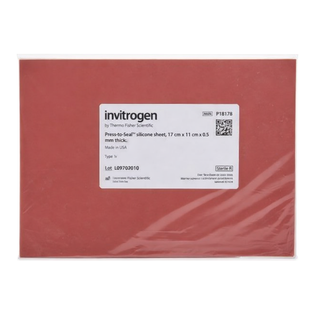 Thermo Fisher Scientific Press-to-Seal Silicone Sheet, 13 cm x 18 cm, 0.5 mm thick