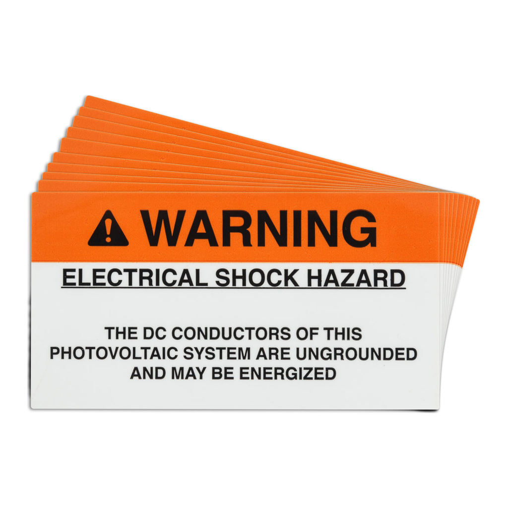 Brady Pre-Printed SOLAR UNDERGROUND Warning Labels