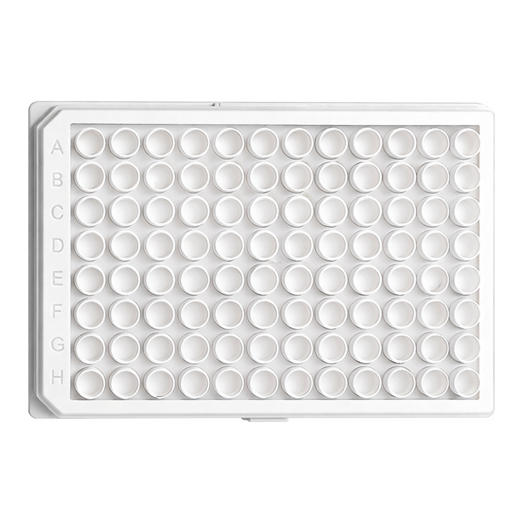 Greiner Bio One CELLCULTURE MICROPLATE, 96 WELL, PS, F-BOTTOM(CHIMNEY WELL), µCLEAR®, WHITE, CELLCOAT®, POLY-D-LYSINE, LID WITH CONDENSATION RINGS, 5 PCS./BAG