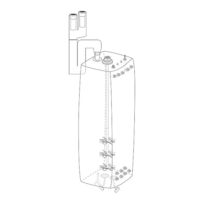 Thermo Fisher Scientific Thermo Scientific Enhanced Single-Use Fermentor BioProcess Container, Aegis 5-14 film, pH/DO sensor, foam sensor, Meissner inlet, two 10-inch exhaust filters
