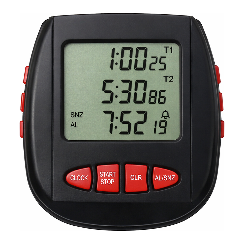 ATM Handy 3-row Display Multi Timer / Stopwatch