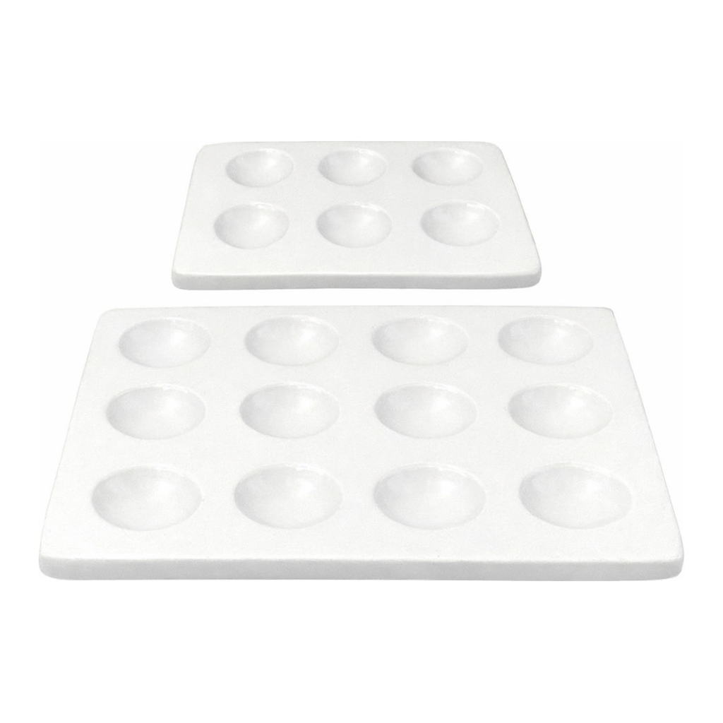 Silico & Chemico Porcelain Works 6- & 12-Cavities Porcelain Spotting PlateUp to 1000℃