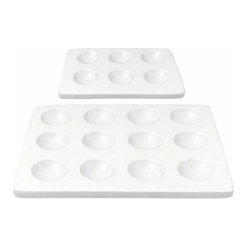 Silico & Chemico Porcelain Works 6- & 12-Cavities Porcelain Spotting PlateUp to 1000℃