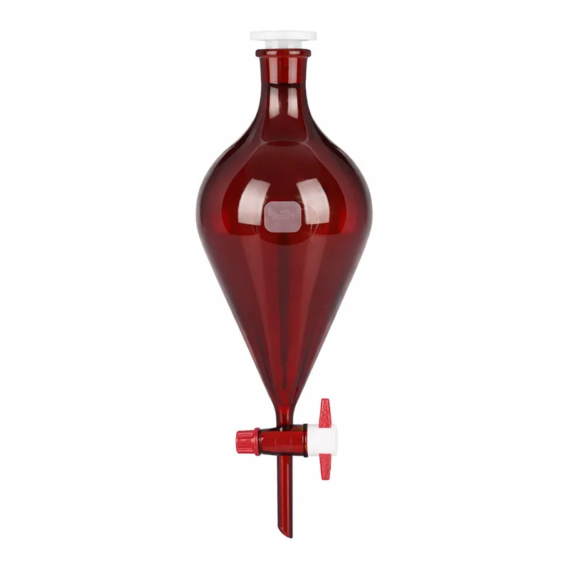 SciLab Amber Glass Stained Pear Separatory Funnel