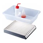 KARTELL PP Bottle Rack & PVC 9-rows Vial TrayUp to 18×500㎖ or 12×1Lit Bottles